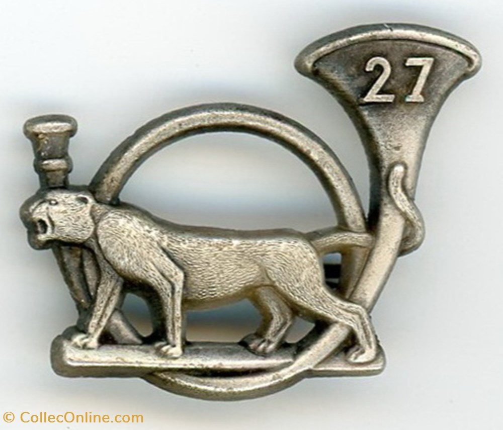 militaria medailles insignes insigne du 27 bataillon de chasseurs alpins