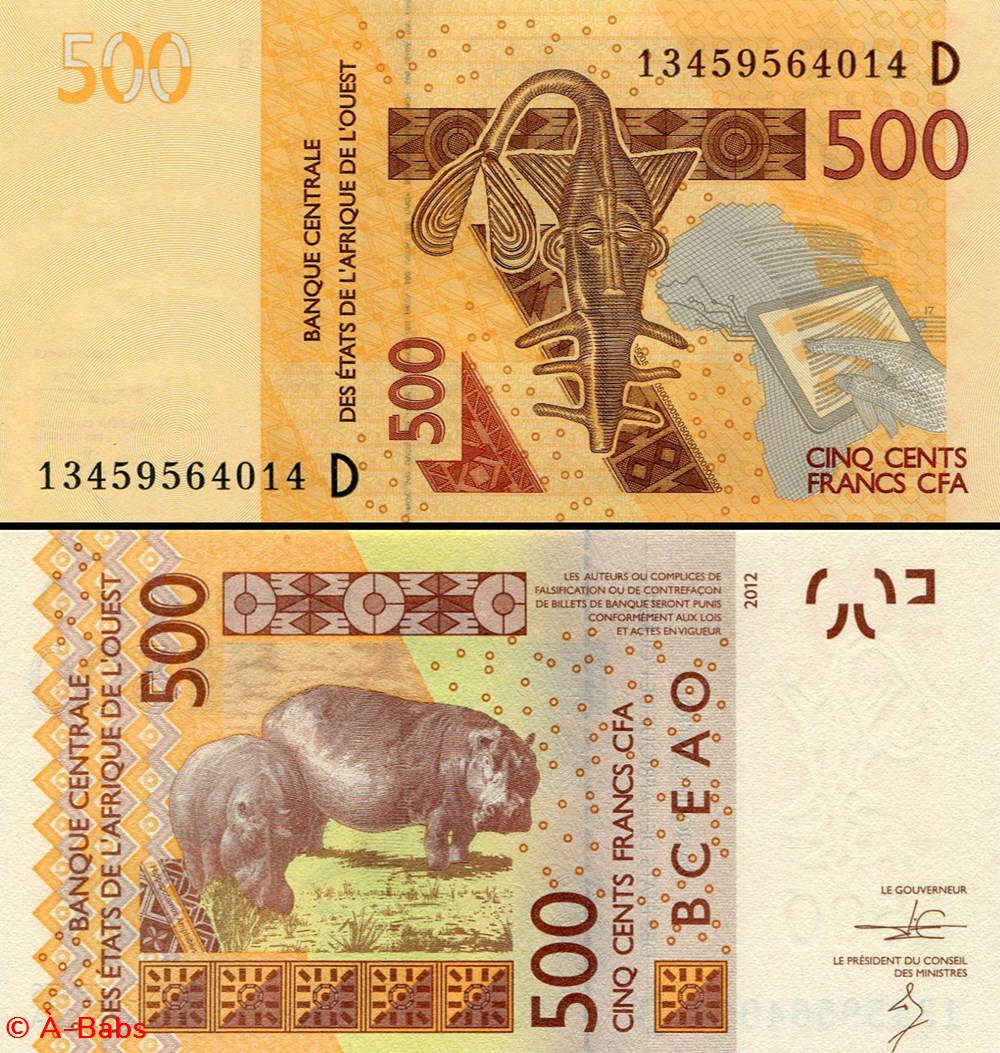 B.C.E.A.O - FRANCS CFA - MALI - LETTRE D - 500 FRANCS - PICK 419 D b billets afrique b c e a o francs cfa mali lettre d 500 francs pick 419 d b