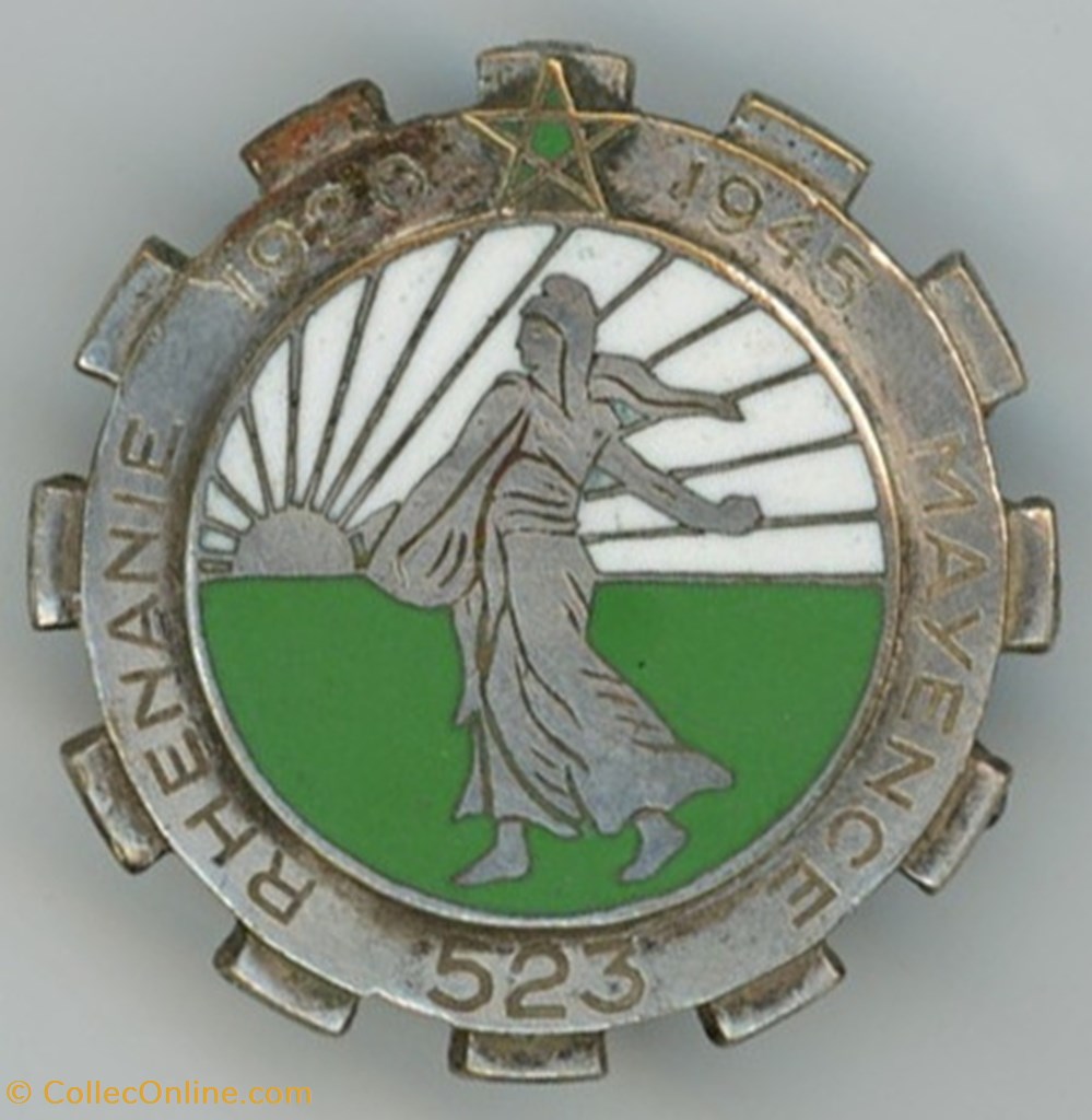 militaria medailles insignes insigne terre 523 regiment du train