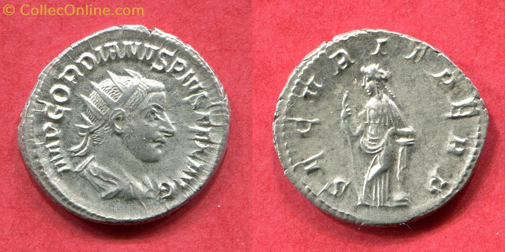 monnaie antique av jc a ap romaine republicaine imperiale gordien iii secvrit perp ric 151