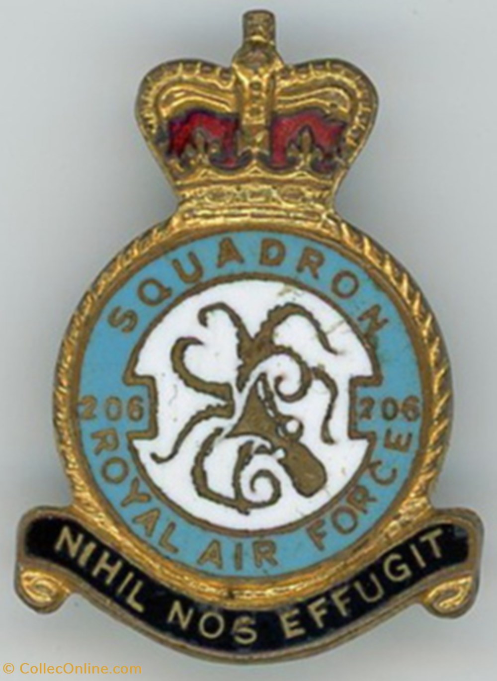 Insigne R.A.F - 206° Squadron (CCVI°) militaria medailles insignes insigne r a f 206 squadron ccvi