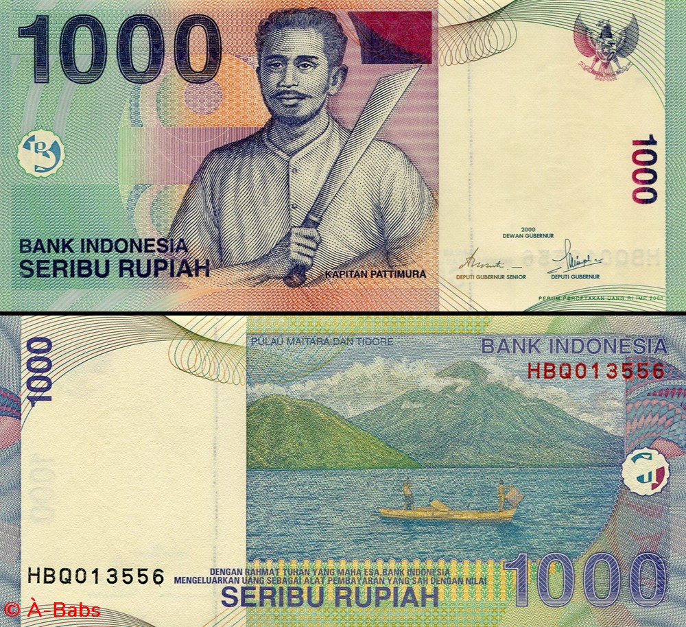 billets asie indonesie pick 141 a 1000 roupies 2000