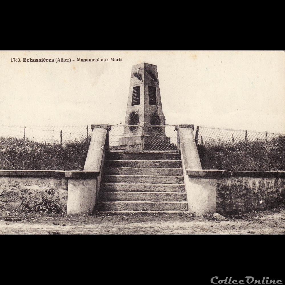 carte postale france auvergne 03 echassieres