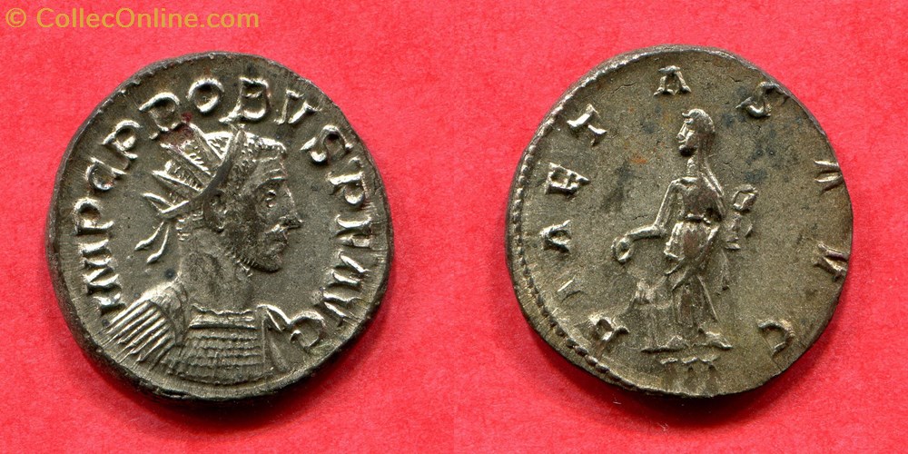 PROBUS - PIETAS - RIC 93 monnaie antique av jc ap romaine republicaine imperiale probus pietas ric 93