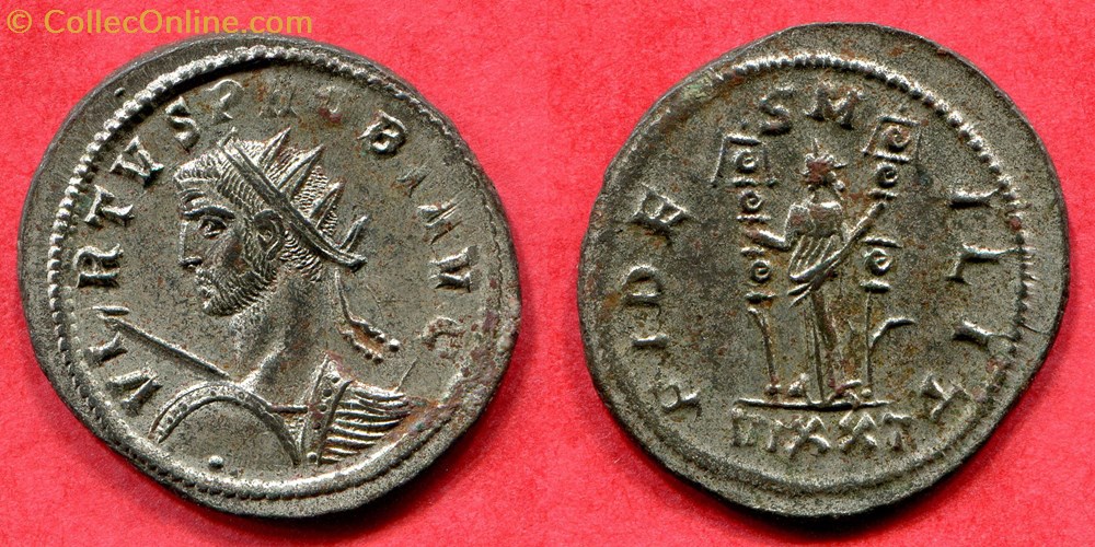 monnaie antique av jc a ap romaine republicaine imperiale probus fides milit ric 366
