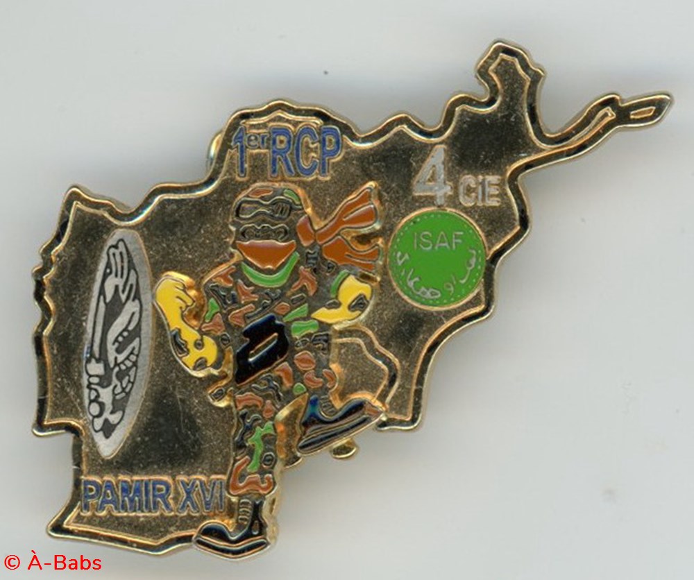 Insigne Opération PAMIR - Pamir XVI - 1° R.C.P militaria medailles insignes insigne operation pamir pamir xvi 1 r c p