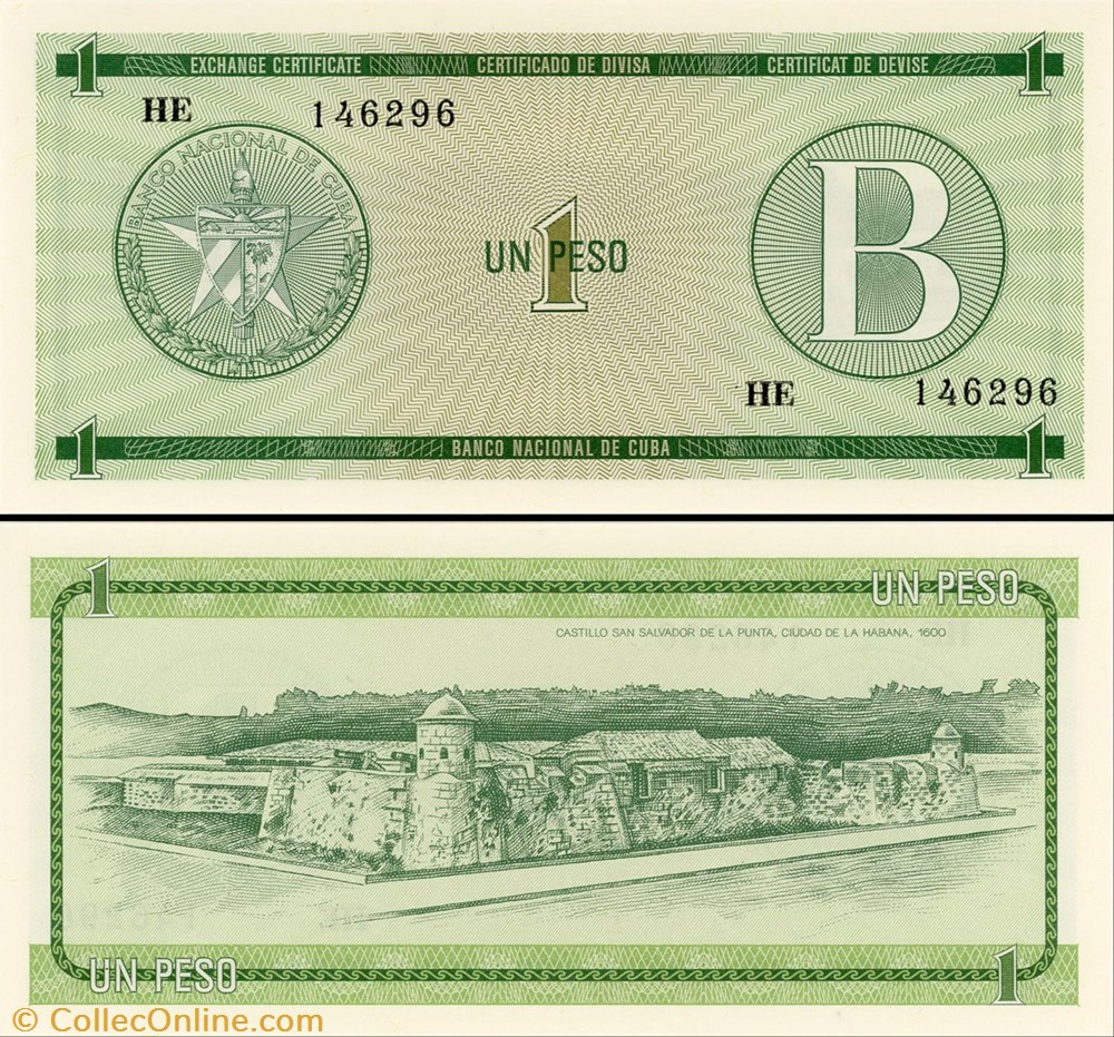 CUBA - PICK FX 06 - 1 PESO - 1985 billet amerique centrale et caraibe cuba pick fx 06 1 peso 1985