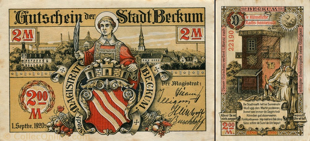 billet europe allemagne beckum 2 mark