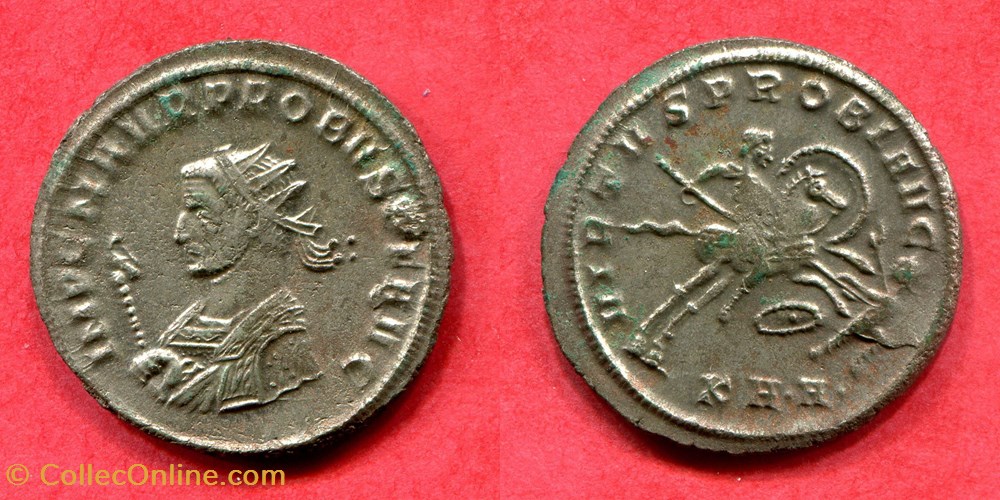 PROBUS - VIRTVS PROBI AVG - RIC 877 monnaie antique jc ap romaine republicaine imperiale probus virtvs probi avg ric 877