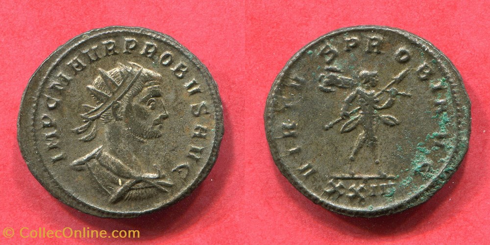PROBUS - VIRTVS PROBI AVG - RIC 811 monnaie antique jc ap romaine republicaine imperiale probus virtvs probi avg ric 811