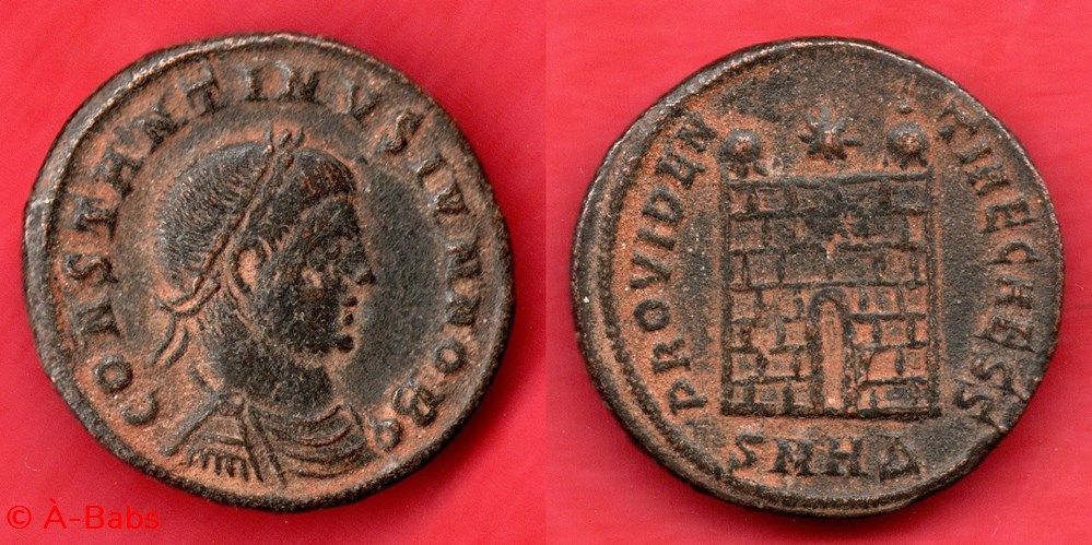 CONSTANTIN II - PROVIDEN - TIAE CAESS - RIC 96 monnaies antiques romaines imperiales et republicaines constantin ii providen tiae caess ric 96