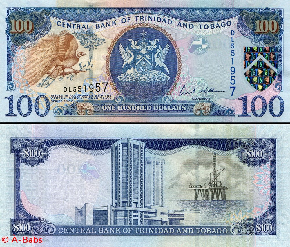 TRINIDAD ET TOBAGO - PICK 51a1 - 100 DOLLARS - 2006 billets amerique centrale caraibes trinite trinidad et tobago pick 51a1 100 dollars 2006