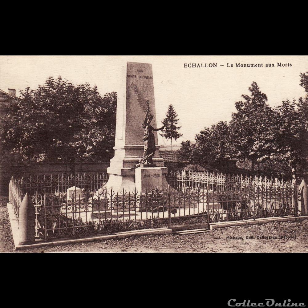 carte postale france auvergne 01 echallon