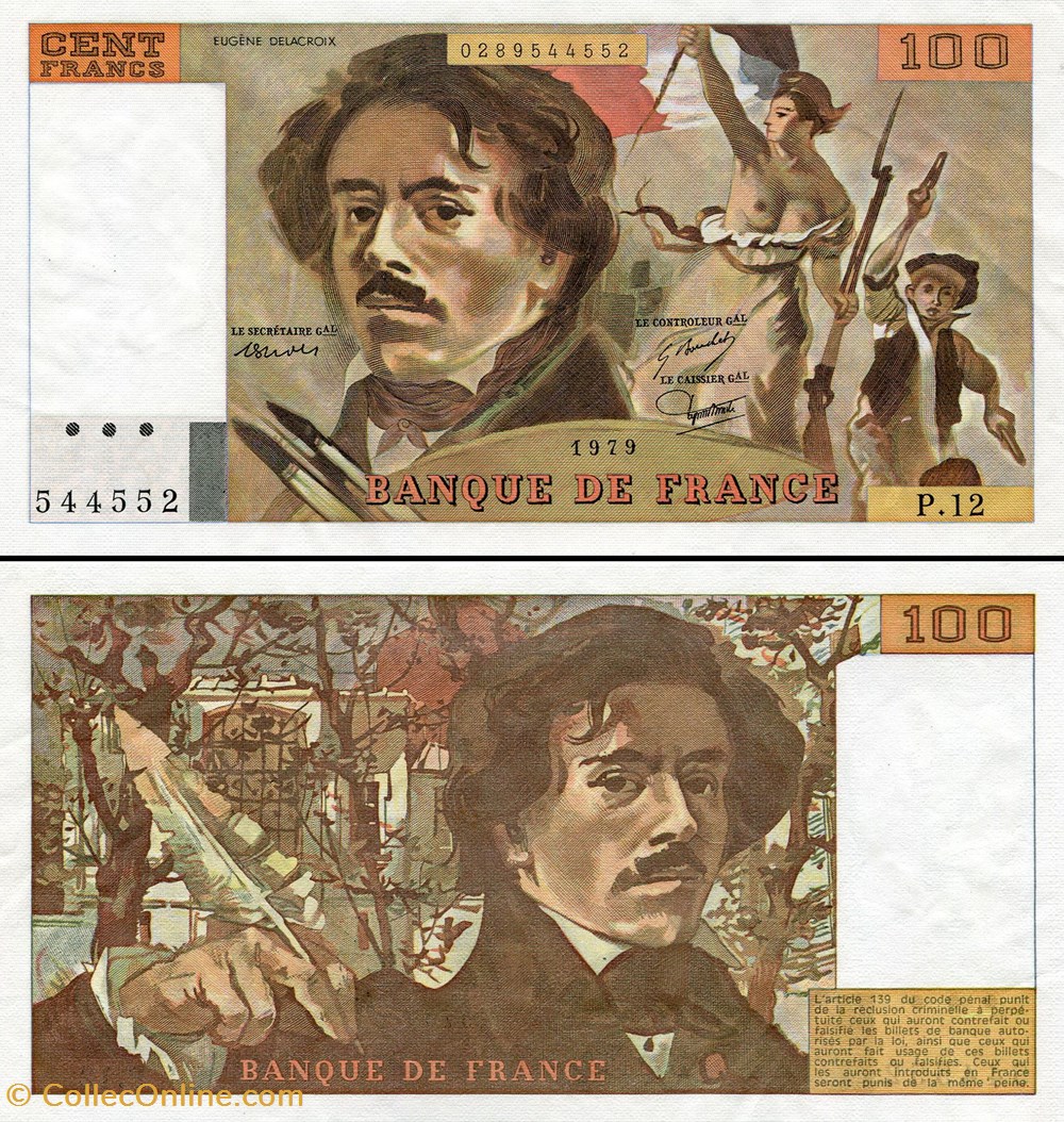 billets europe france 100 francs