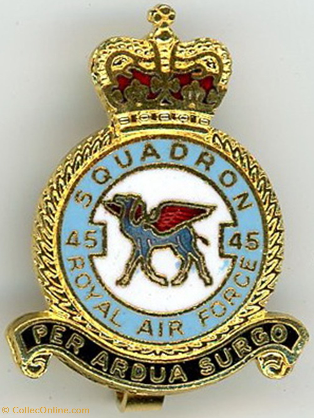 Insigne R.A.F - 45° Squadron militaria medailles insignes insigne r a f 45 squadron