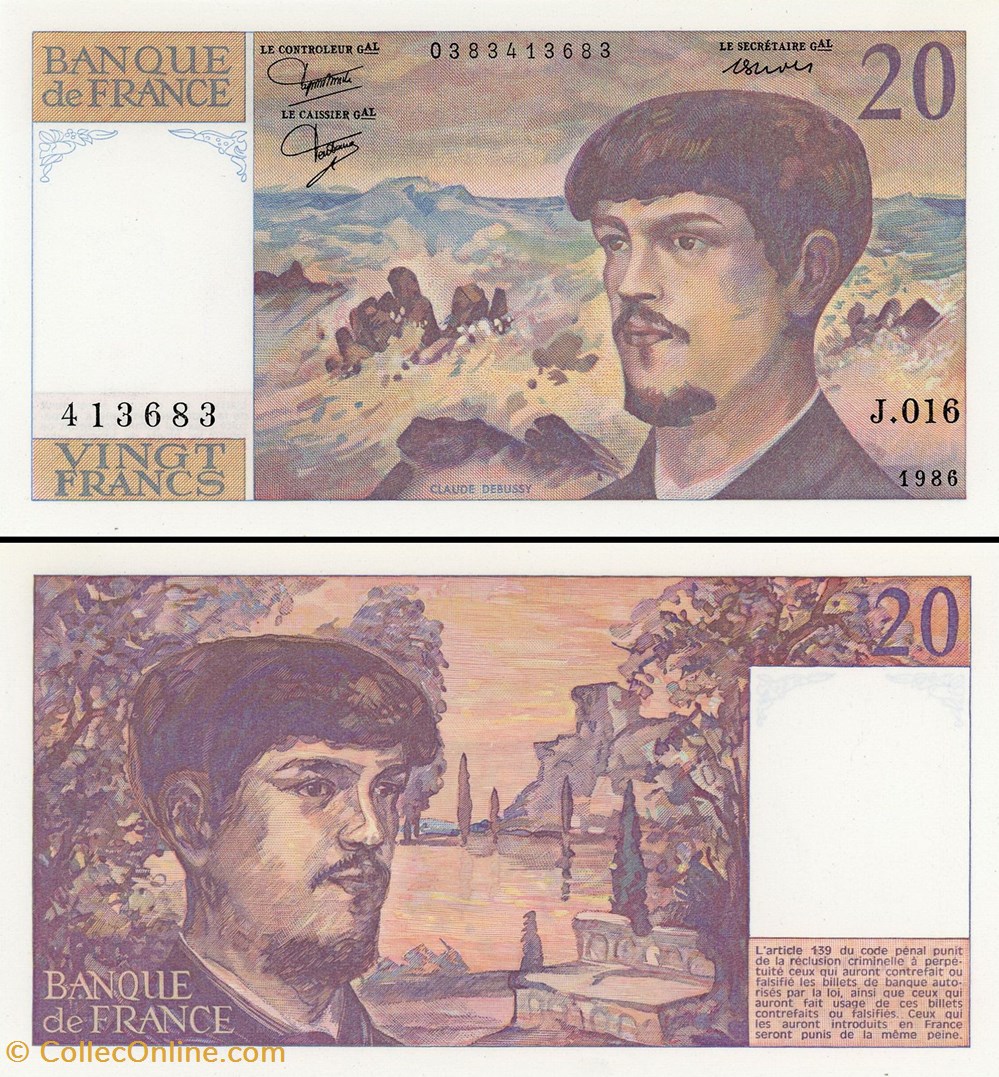 billets europe france 20 francs 1986 j 016