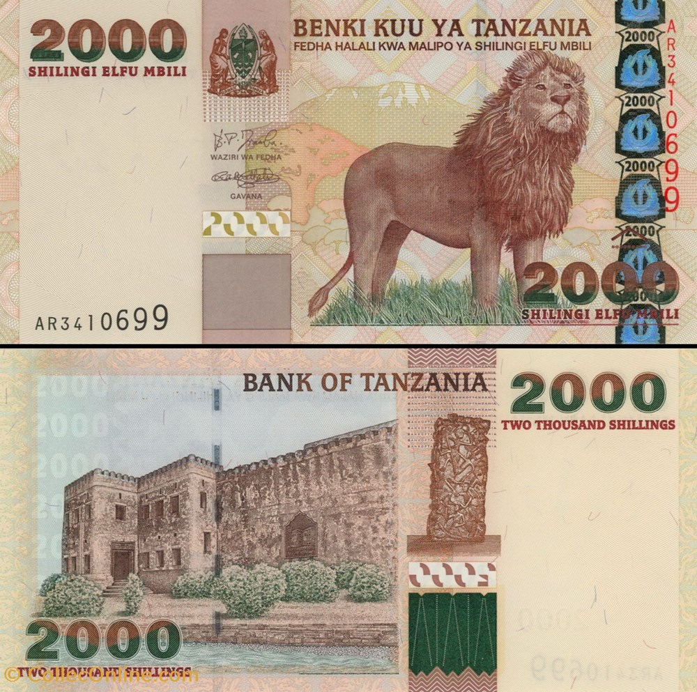 TANZANIE - PICK 37a - 2000 SHILINGI - 2003 billets afrique tanzanie pick 37a 2000 shilingi 2003