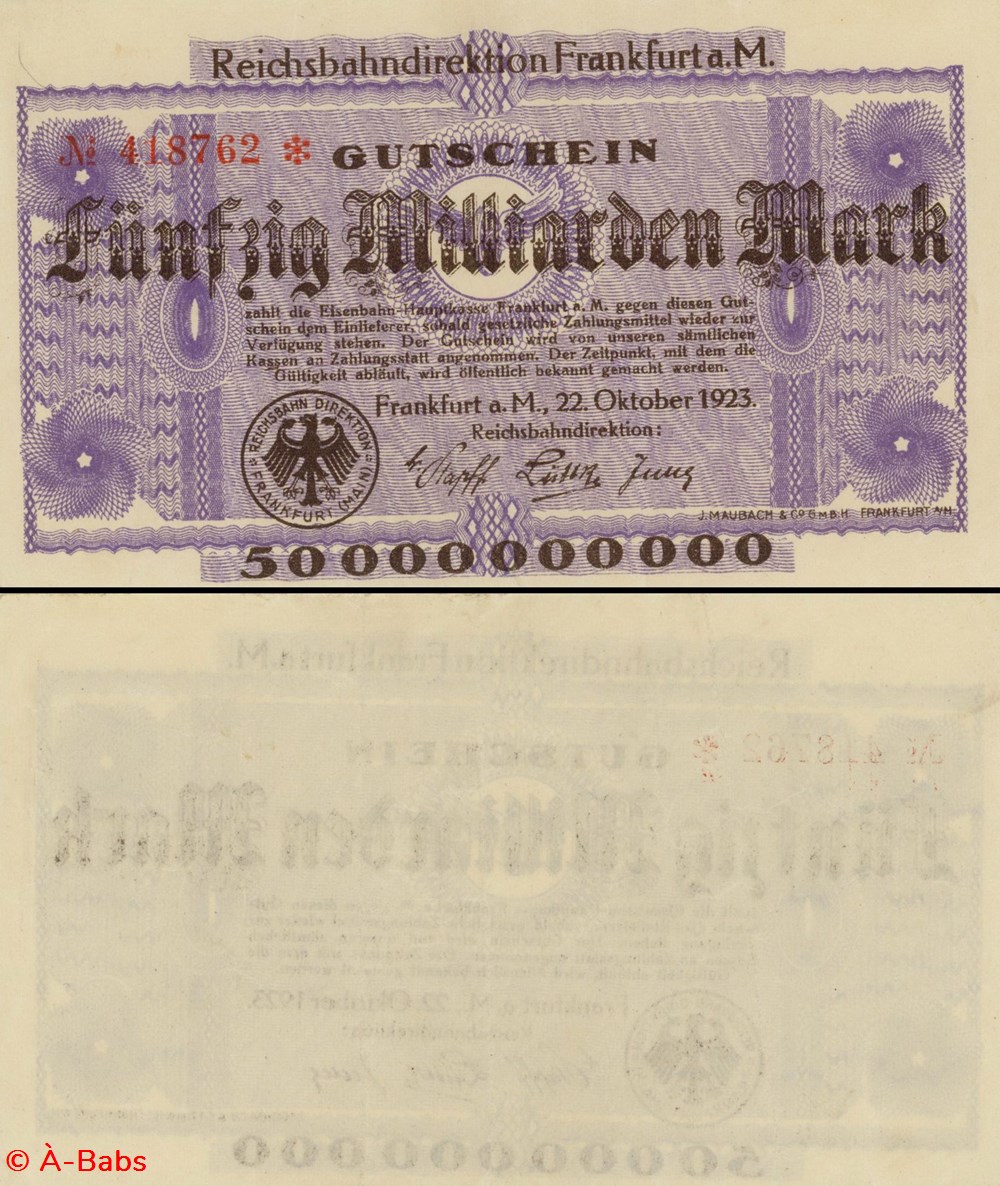 billets europe allemagne pick 500 000 mark 1923