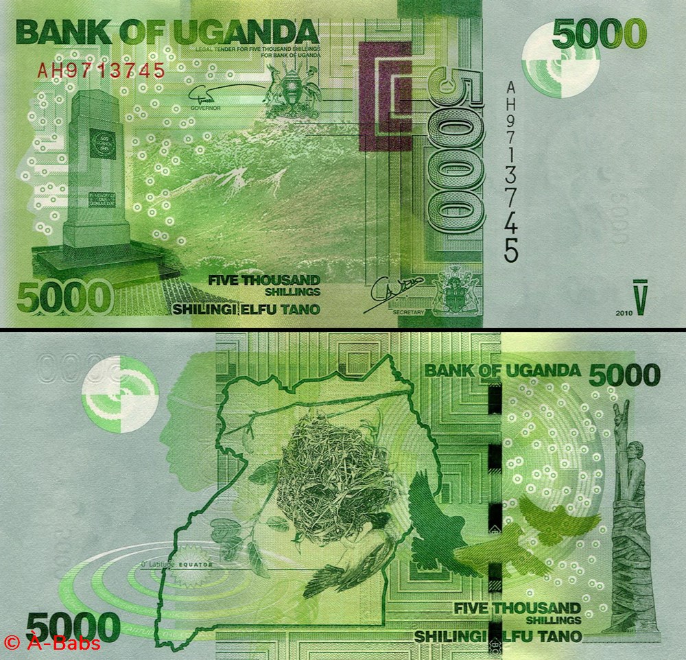 OUGANDA - PICK 51 A - 5000 SHILLINGS - 2010 billets afrique ouganda pick 51 a 5000 shillings 2010