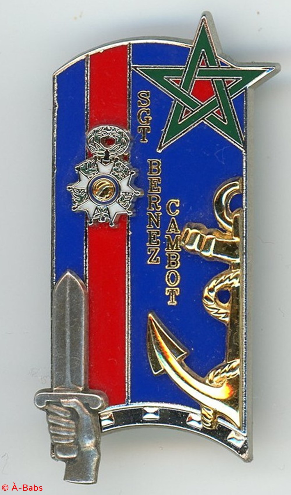 Insigne ENSOA - 164° Promotion Bernez Cambot François militaria medailles insignes insigne ensoa 164 promotion bernez cambot francois