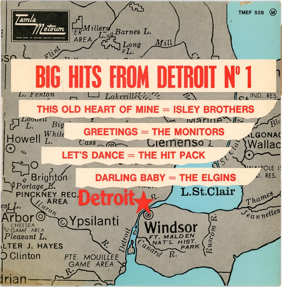 musique instrument vinyle disque tour big hits from detroit no 1