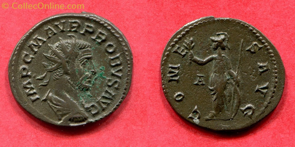 PROBUS - COMES AVG - RIC 115 monnaie antique jc ap romaine republicaine imperiale probus comes avg ric 115