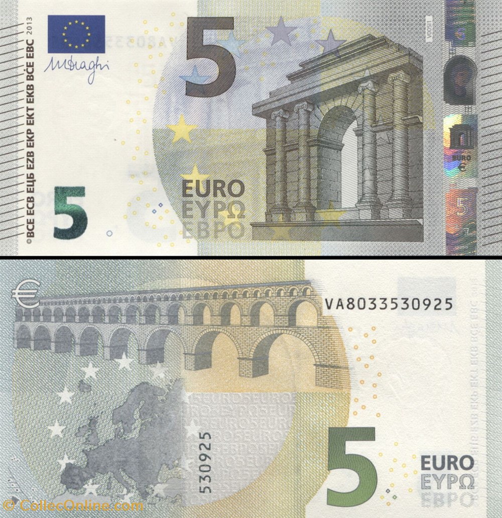 5 EUROS - SIGNATURE DRAGHI - PICK 20 V - ESPAGNE billets 5 euros signature draghi pick 20 v espagne