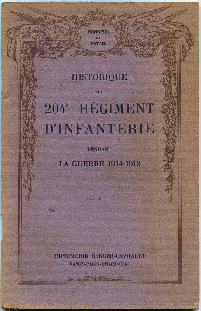 militarium livre revue catalogue historique du 204 regiment infanterie