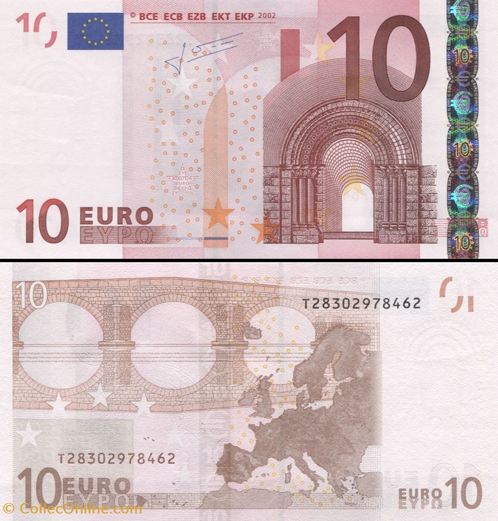 10 EUROS - SIGNATURE TRICHET - PICK 9 T - IRLANDE billets 10 euros signature trichet pick 9 t irlande