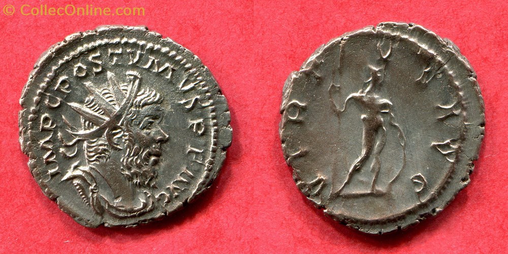 monnaie antique jc ap romaine republicaine imperiale postume virtvs avg ric 93
