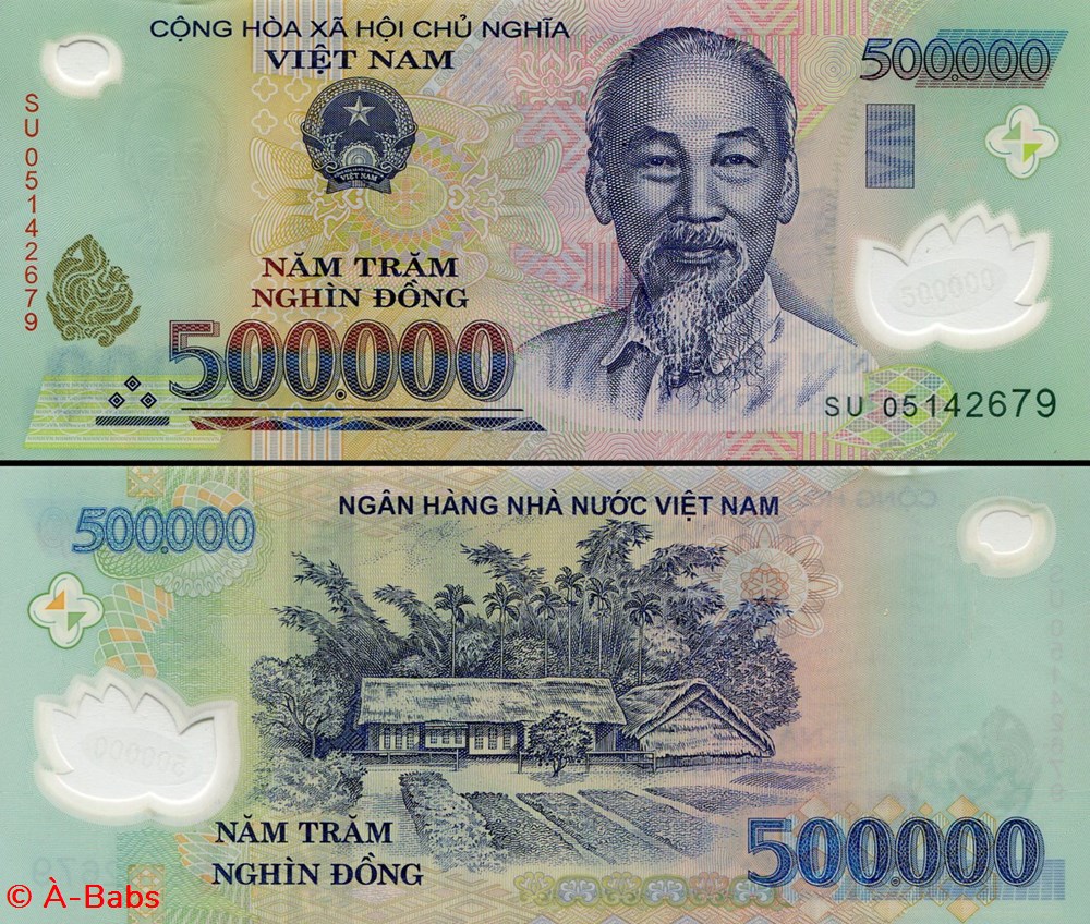 VIETNAM - PICK 124 c - 500,000 ÐONG - 2005 billets asie vietnam pick 124 c 500 000 ong 2005