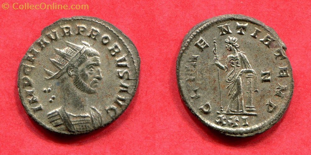 PROBUS - CLEMENTIA TEMP - RIC 641F monnaie antique av jc ap romaine republicaine imperiale probus clementia temp ric 641f