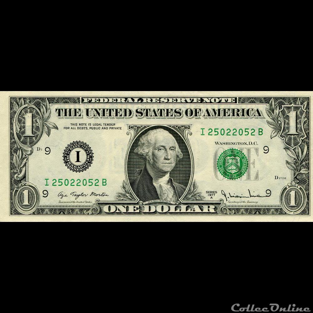 billet amerique du nord etat uni i 1 federal reserve notes small size 1977a series