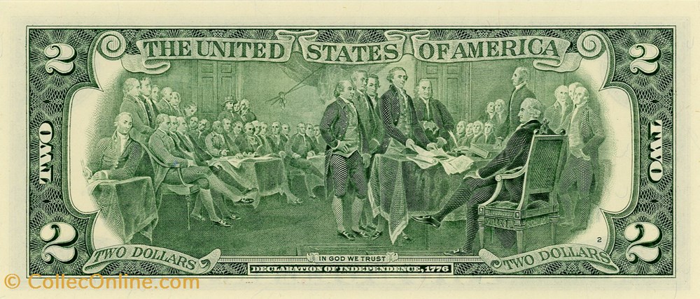 K- Dallas District - 2$ Federal Reserve Notes - Small Size 2017 Series billet amerique du nord etat uni k dallas district 2 federal reserve notes small size 2017 series