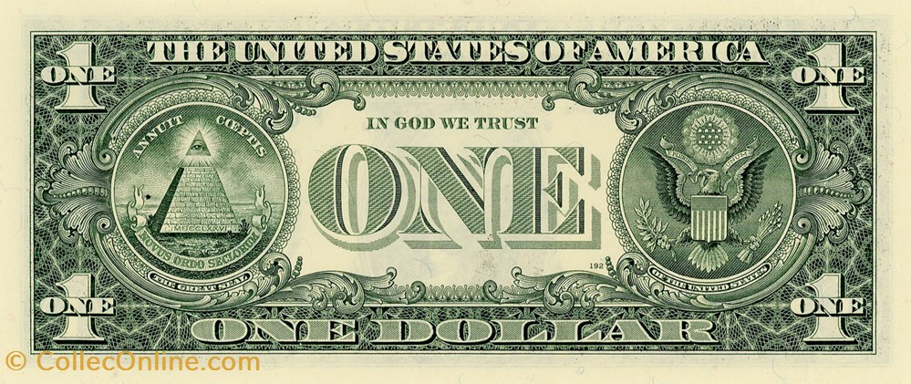 F- 1$ Federal Reserve Notes - Small Size 2001 Series billets amerique du nord etats unis f 1 federal reserve notes small size 2001 series