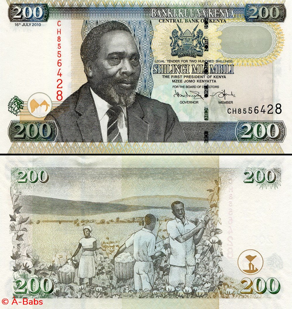 KENYA - PICK 49 e - 200 SHILLINGS - 2010 billets afrique kenya pick 49 e 200 shillings 2010