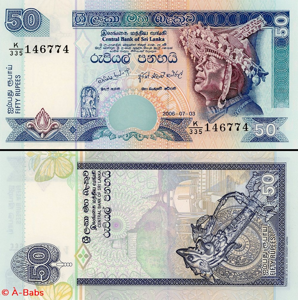 SRI-LANKA - PICK 110 f - 50 ROUPIES - 2006 billets asie sri lanka pick 110 f 50 roupies 2006