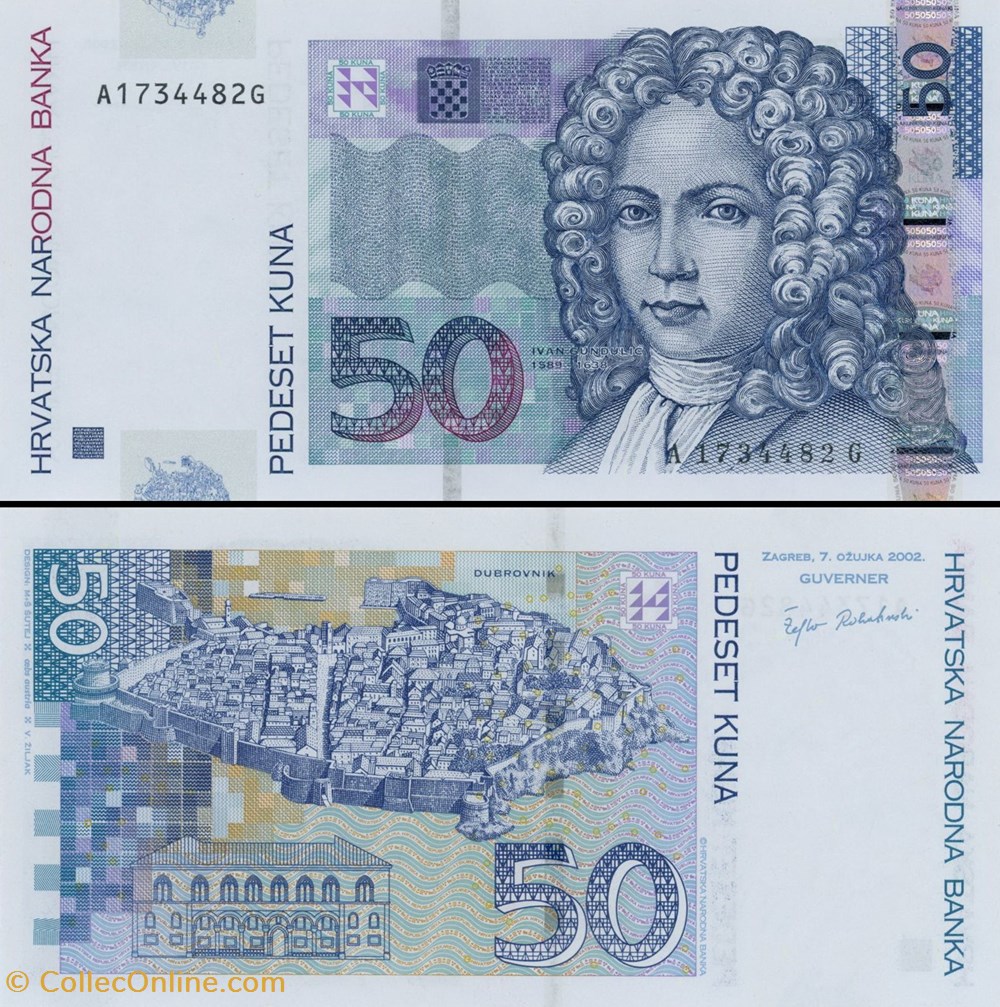 CROATIE - PICK 40 a - 50 KUNA - 2002 billets europe croatie pick 40 a 50 kuna 2002