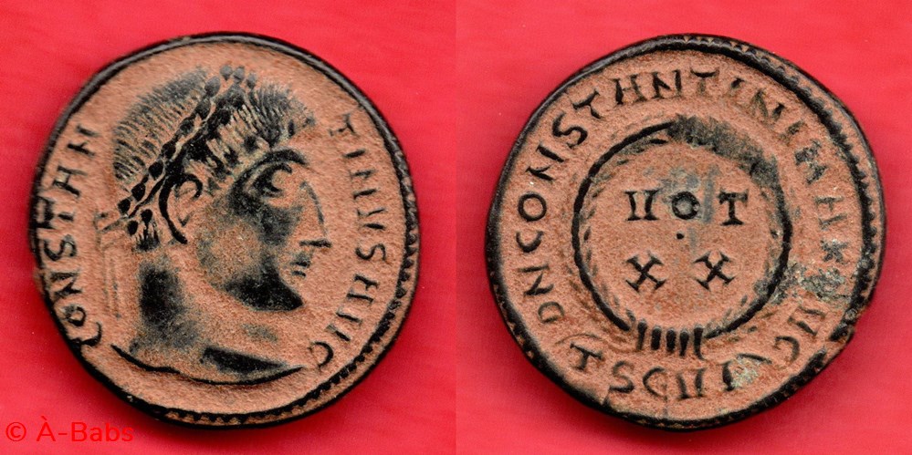 monnaies antiques romaines imperiales et republicaines constantin 1 d n constantini max avg vot xx tsevi ric 117