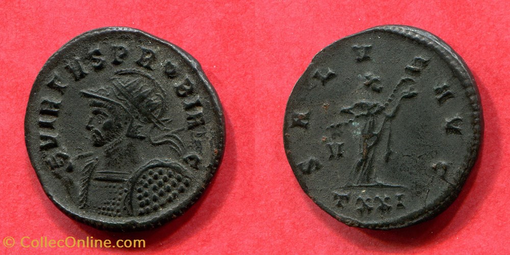 PROBUS - SALVS AVG/ V/ TXXI - RIC 500 monnaie antique jc ap romaine republicaine imperiale probus salvs avg v txxi ric 500