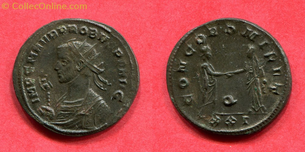 PROBUS - CONCORD MILIT - RIC 650 monnaie antique av jc a ap romaine republicaine imperiale probus concord milit ric 650