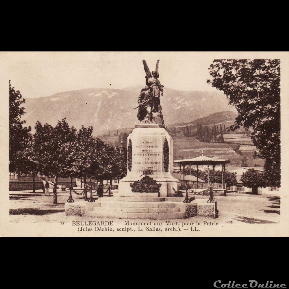 carte postale france auvergne 01 bellegarde