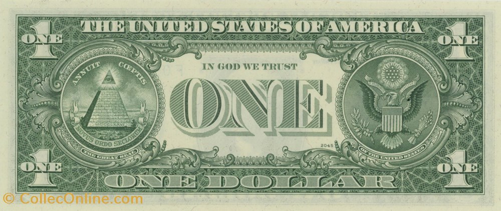 F- 1$ Federal Reserve Notes - Small Size 1974 Series billets amerique du nord etats unis f 1 federal reserve notes small size 1974 series