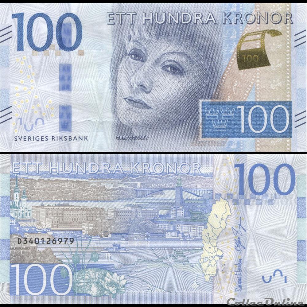 SUÈDE - PICK 71c - 100 KRONOR - 2016 billet europe suede pick 71c 100 kronor 2016