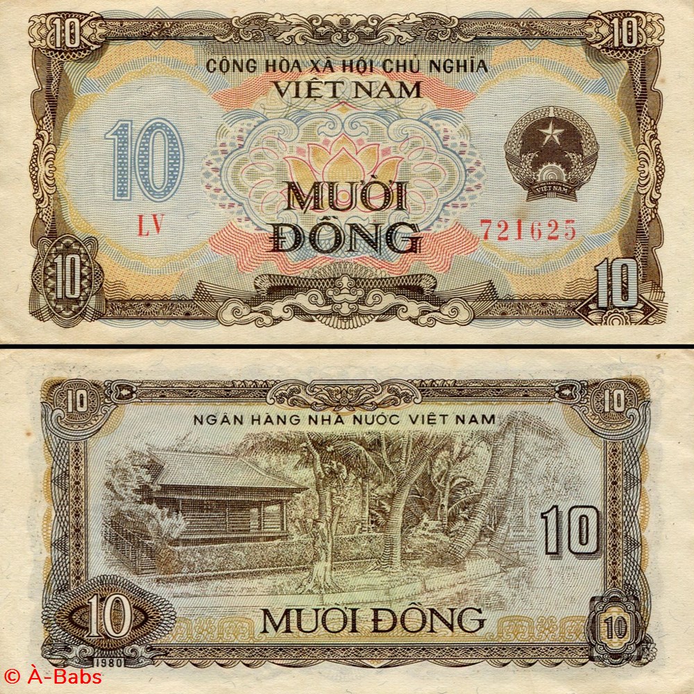VIETNAM - PICK 086 a - 10 ÐONG - 1985 billets asie vietnam pick 086 a 10 ong 1985