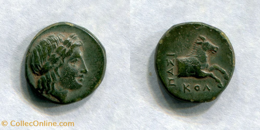 IONIE - Cité DE KOLOPHON - -300-330-avant JC monnaie antique ap grecque ionie cite de kolophon 300 330 avant jc
