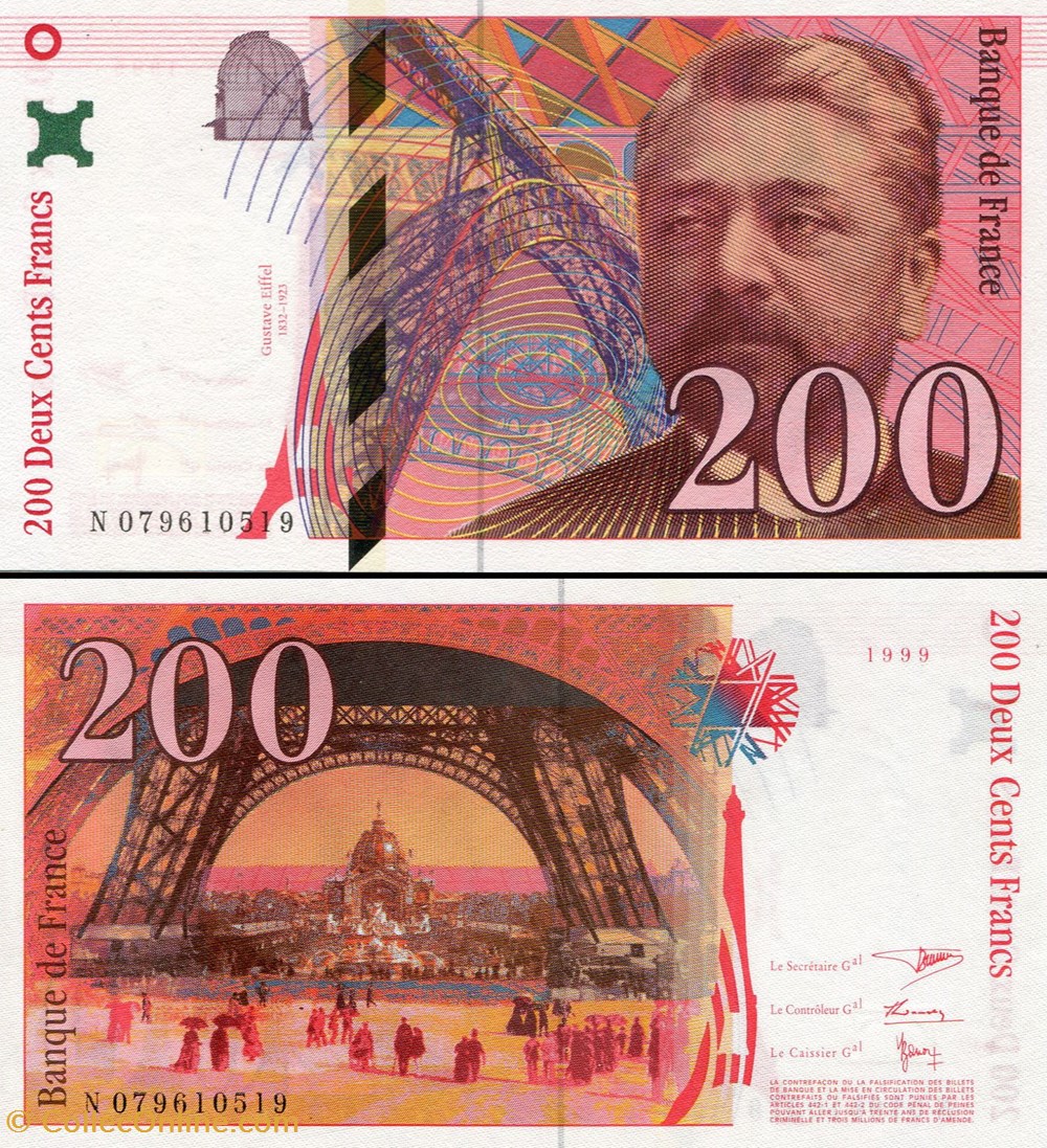 FRANCE - 200 FRANCS billets europe france 200 francs