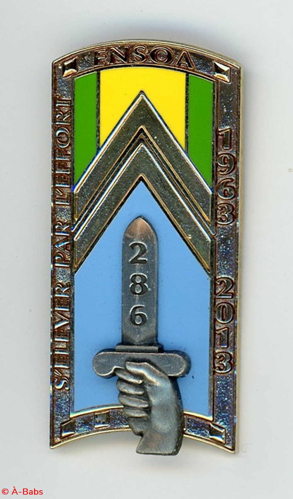 militaria medailles insignes insigne ensoa 286 promotion du cinquantenaire