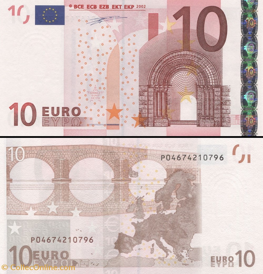 10 EUROS - SIGNATURE DUISENBERG - PICK 2 P - PAYS-BAS billets 10 euros signature duisenberg pick 2 p pays bas
