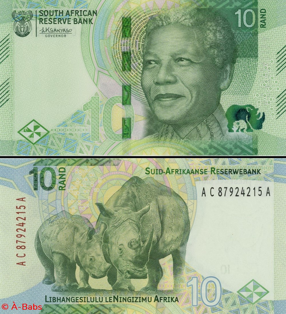 billets afrique du sud pick 148a 10 rand 2023